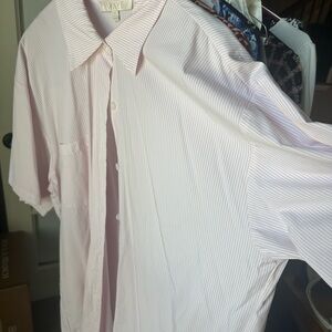 Wayf Light Pink Striped Men's Shirt